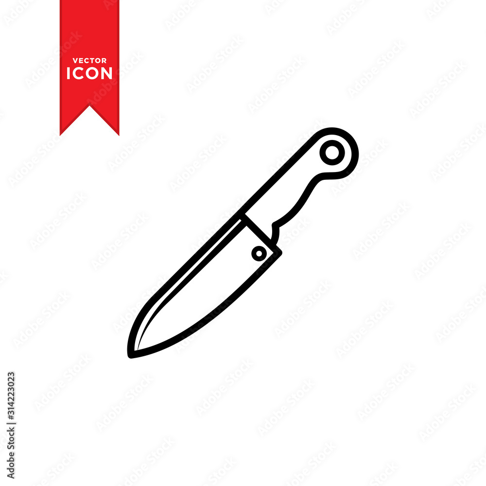 Knife icon vector. Simple design knife icon illustration. Knife icon vector. Simple design knife icon illustration.
