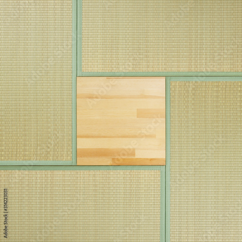 Canvas Print japanese traditional tatami floor background.
