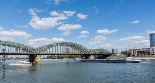 Bridge over Rin River, Cologne, Germany © chfortunato2015