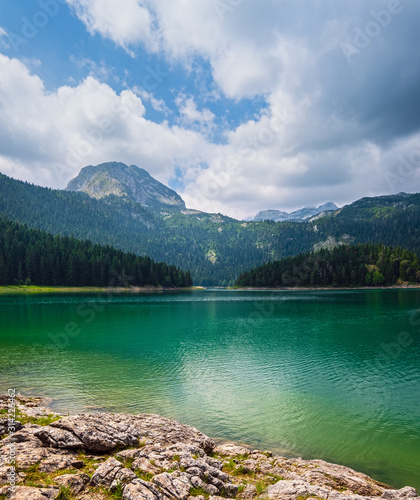 Black lake  Crno jezero  summer landscape. Zabljak Municipality  Montenegro.