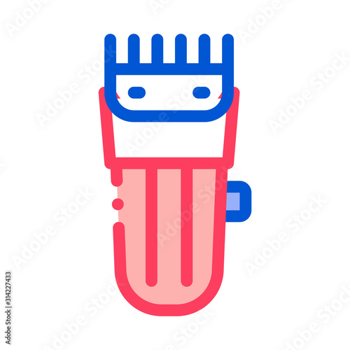 Electronic Shave Trimmer Icon Vector. Outline Electronic Shave Trimmer Sign. Isolated Contour Symbol Illustration