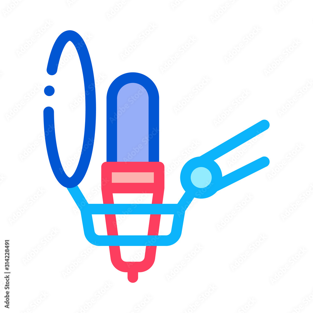Microphone Host Device Icon Vector. Outline Microphone Host Device Sign. Isolated Contour Symbol Illustration Microphone Host Device Icon Vector. Outline Microphone Host Device Sign. Isolated Contour Symbol Illustration