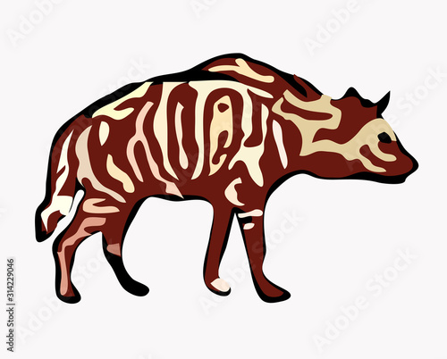  Illustration of Hyena © maewjpho