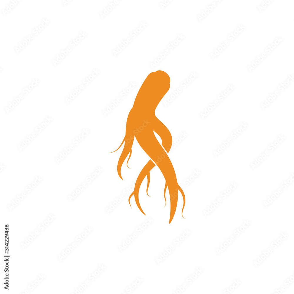 Ginseng icon Vector Illustration design Logo Ginseng icon Vector Illustration design Logo