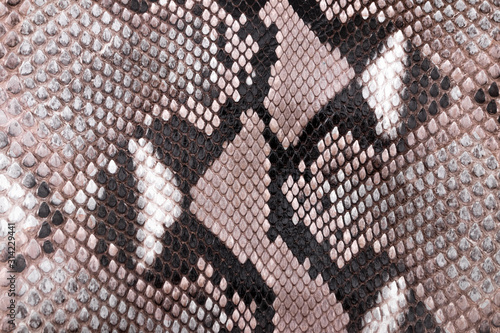 Snakeskin texture pattern, natural python leather.