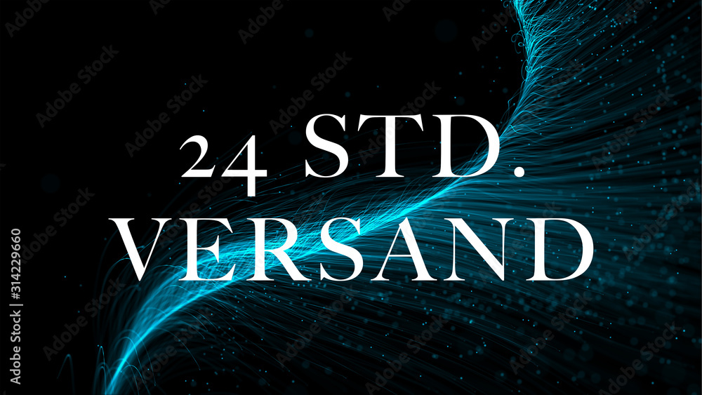 24 Std. Versand web Sticker Button ilustración de Stock | Adobe Stock