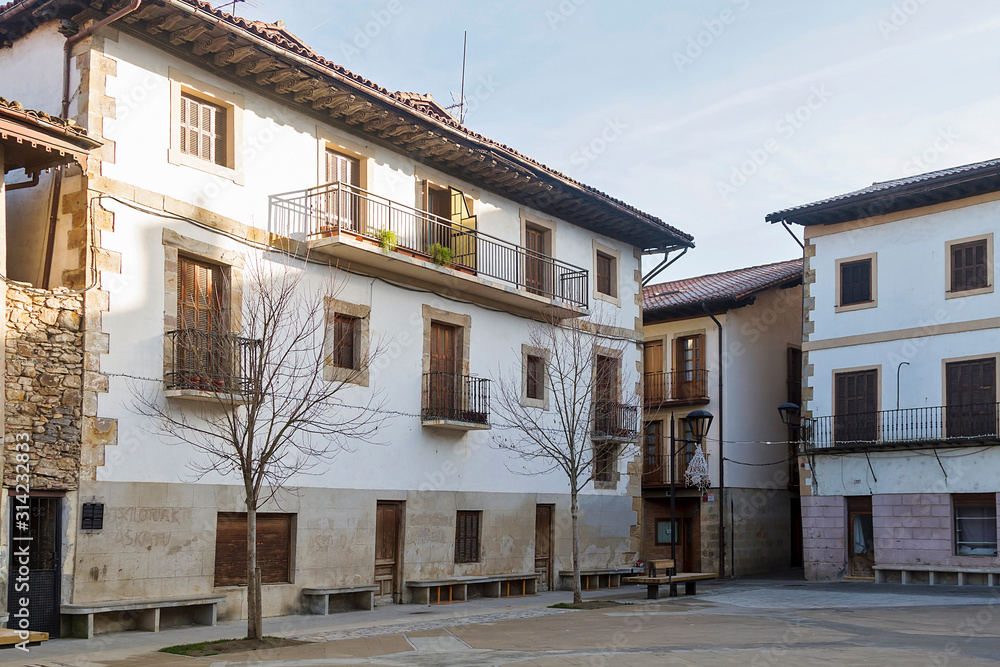 Segura medival town in Gipuzkoa province, Spain