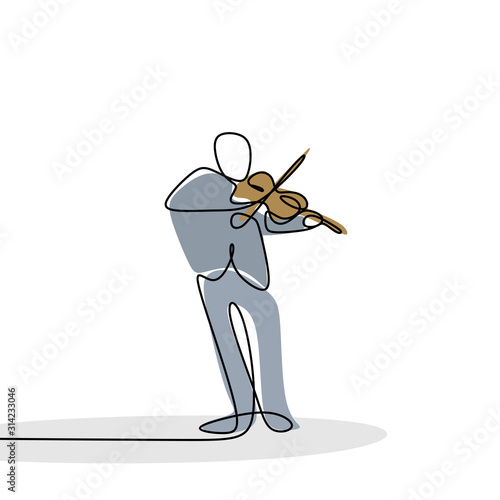 continuous line drawing of ...