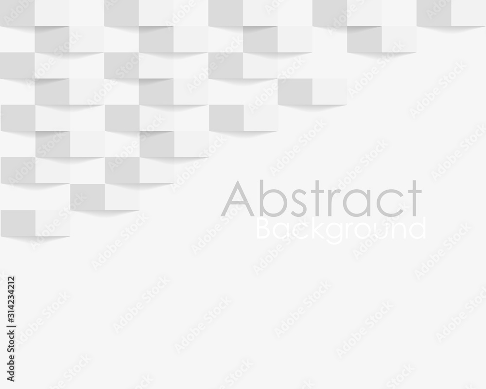 Square white abstract background. Square white abstract background.