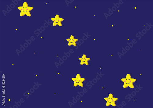 Toon representation of Ursa Major Constellation