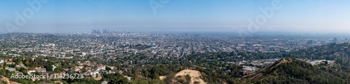 los angeles panorama cityscape on a sunny day