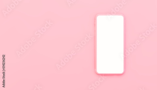 pink smartphone illustration