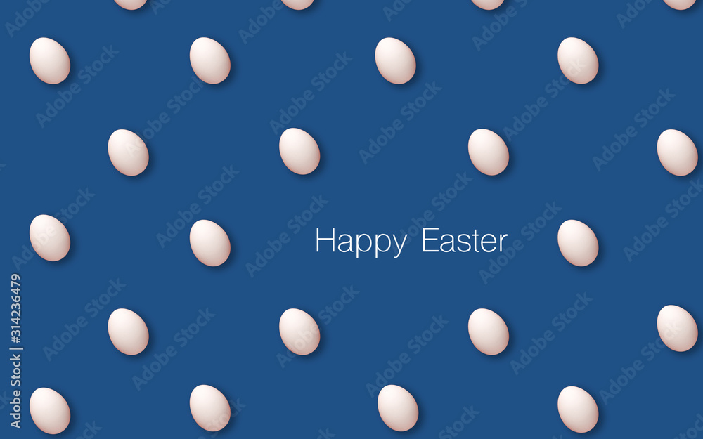 Happy easter decoration background, white eggs. Easter concept background Happy easter decoration background, white eggs. Easter concept background