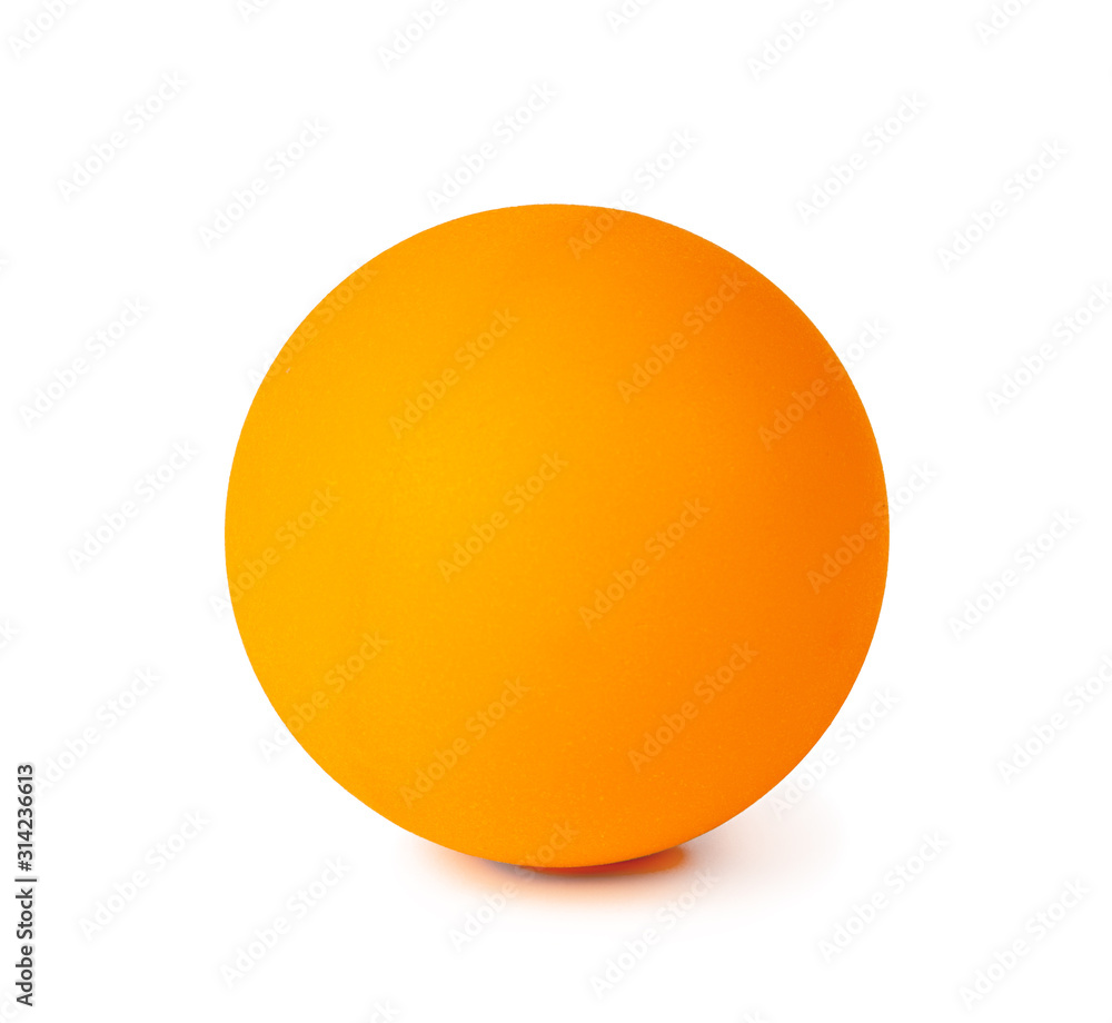 Table tennis ball isolated on white background