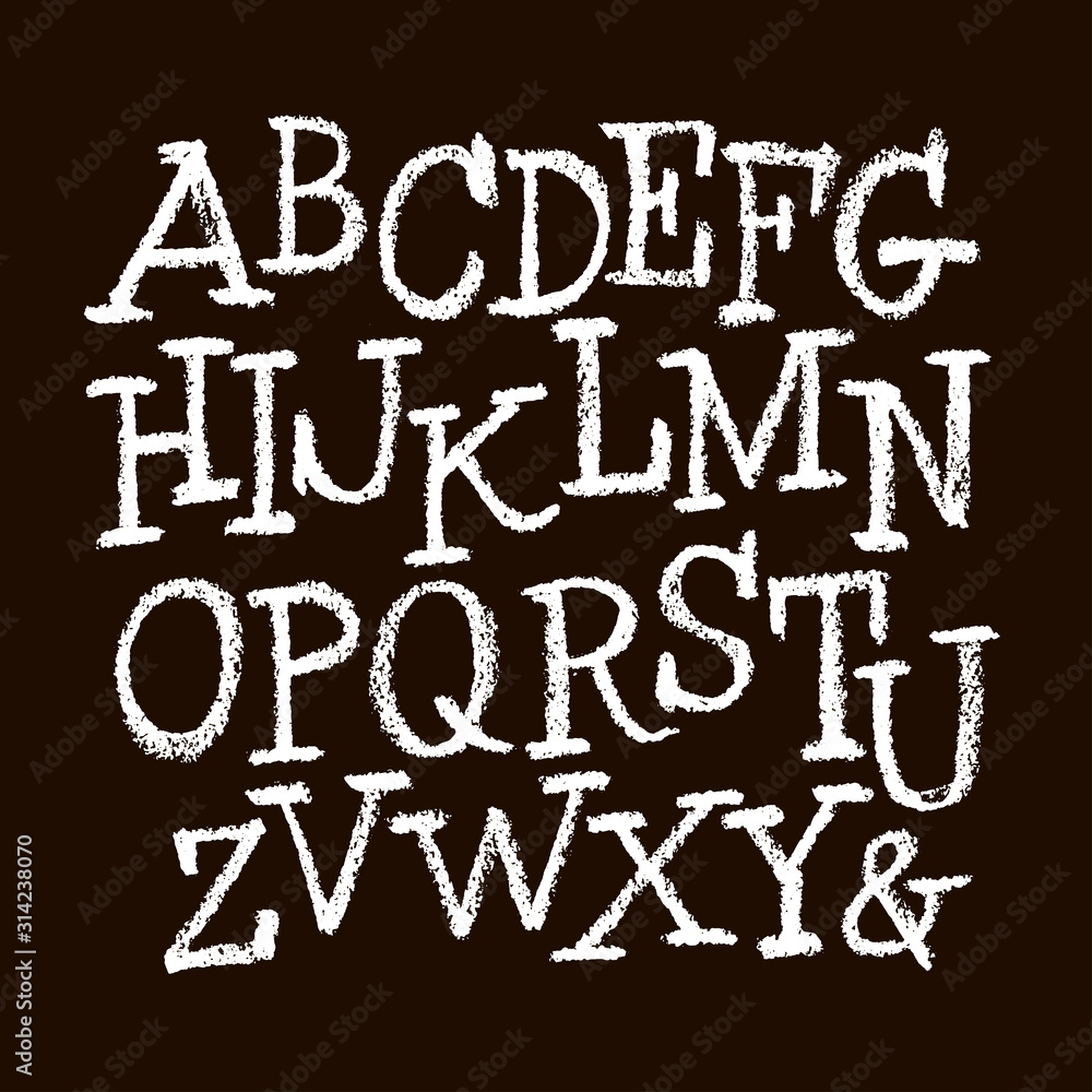 set of calligraphic pastel or chalk numbers. ABC for your design, pastel lettering on a black background set of calligraphic pastel or chalk numbers. ABC for your design, pastel lettering on a black background