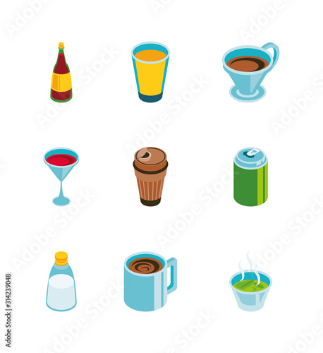 Isolated food icon set vector design