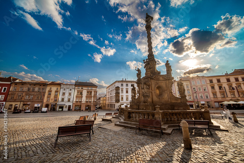 Olomouc, View on the Dolni square of Olomouc, Czech Republic, Original name Dolni namesti.