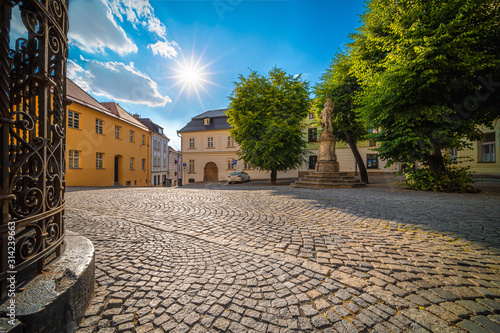 Olomouc, Zerotin square - Streets in the old town, Czech Republic.