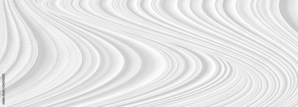 White background 3 d with elements of waves in a fantastic abstract design, the texture of the lines in a modern style for wallpaper. Light gray template for wedding ceremony or business presentation. White background 3 d with elements of waves in a fantastic abstract design, the texture of the lines in a modern style for wallpaper. Light gray template for wedding ceremony or business presentation.