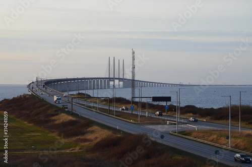 Wallpaper Mural Oresunds Bridge in Malmo, Sweden Torontodigital.ca
