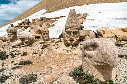 Colossal statues at Nemrut Dagi in Turkey