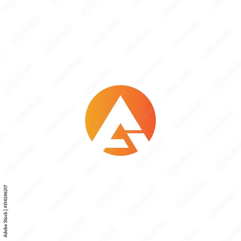 A Letter logo business template vector icon A Letter logo business template vector icon