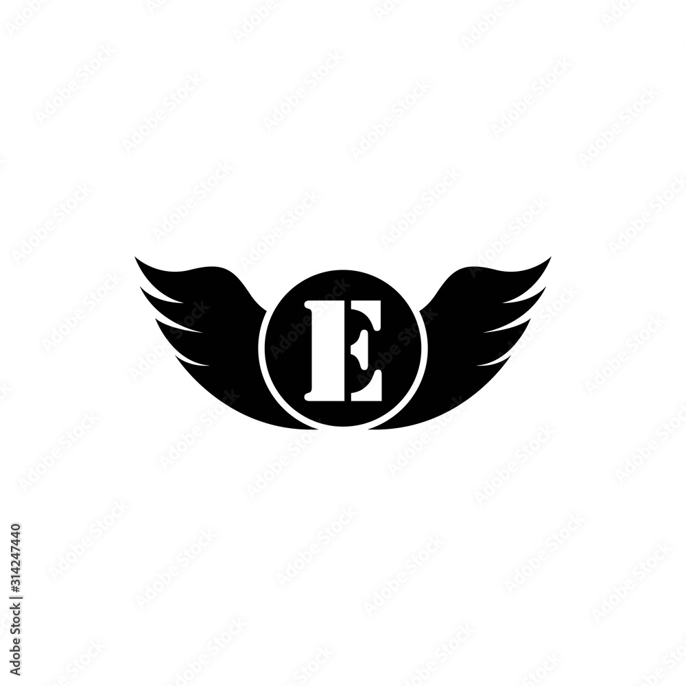 E Letter logo business template vector icon E Letter logo business template vector icon