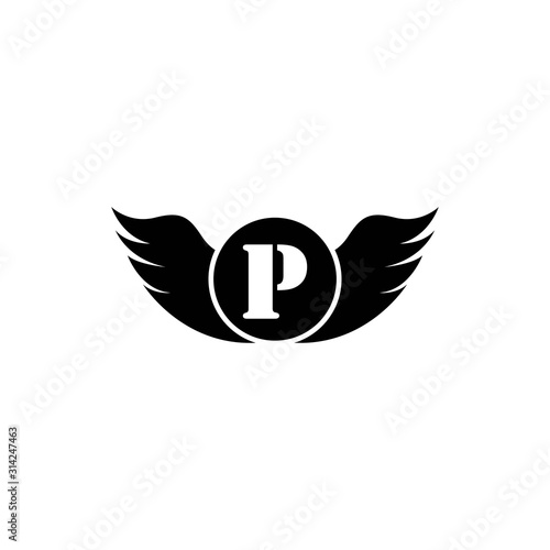 P Letter logo business template vector icon