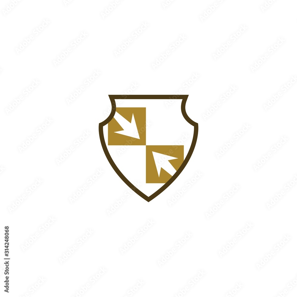 Shield logo template vector icon illustration Shield logo template vector icon illustration
