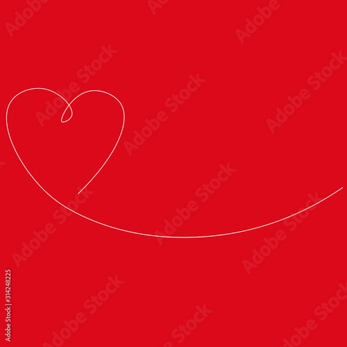 Valentines day heart background, vector illustration