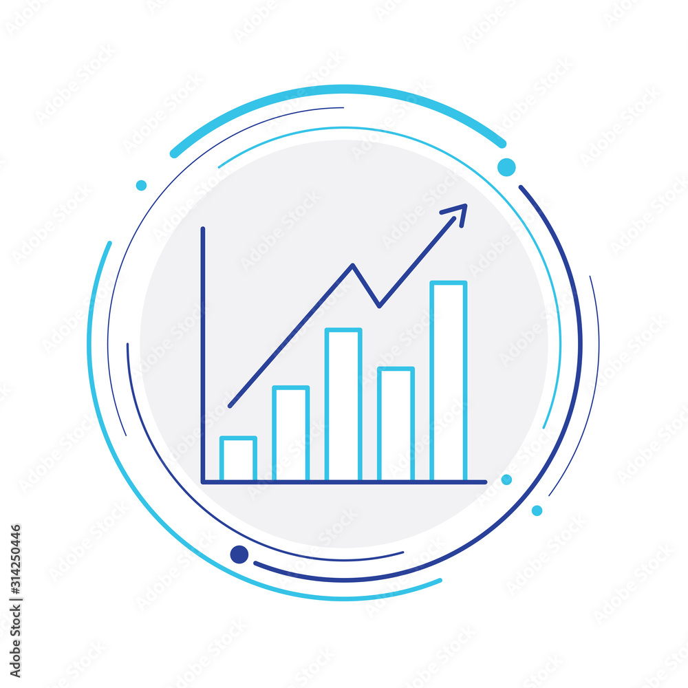 Chart icon stock illustration Chart icon stock illustration