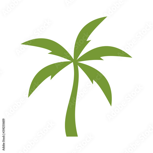 Palm logo template design vector. beach   sea