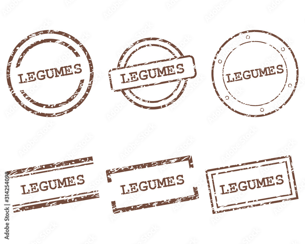 Fototapeta premium Legumes Stempel