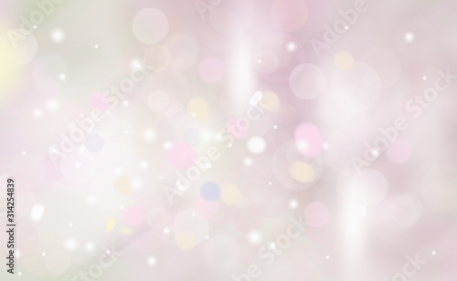 Abstract background blurred colorful pastel tone with bokeh light beauty. 
