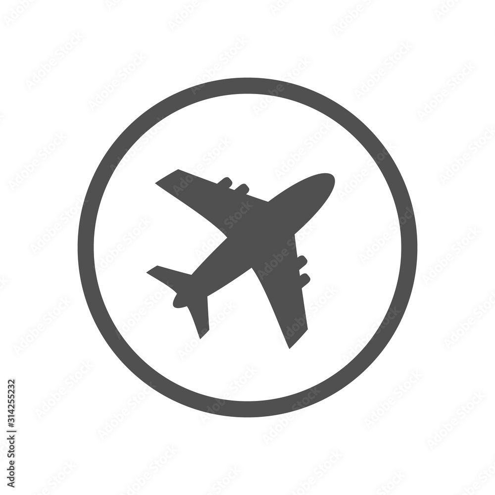 Airplane icon vector illustration design Logo Airplane icon vector illustration design Logo