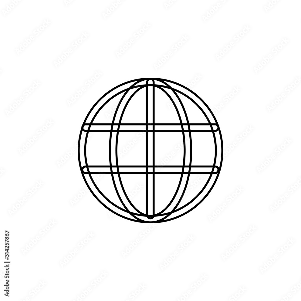Language icon. Globe symbol. Logo design element Language icon. Globe symbol. Logo design element