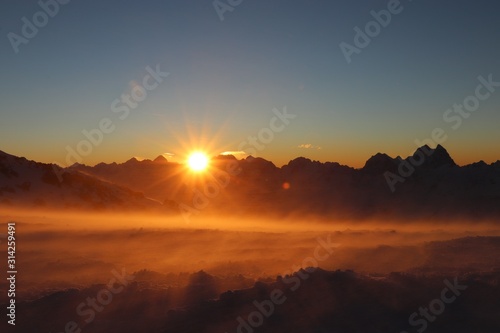 Wallpaper Mural Sunset on ELBRUS Mount  Torontodigital.ca