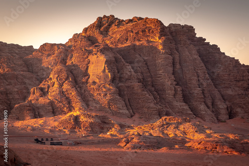 Beduin camps in Wadi Rum desert  Jordan