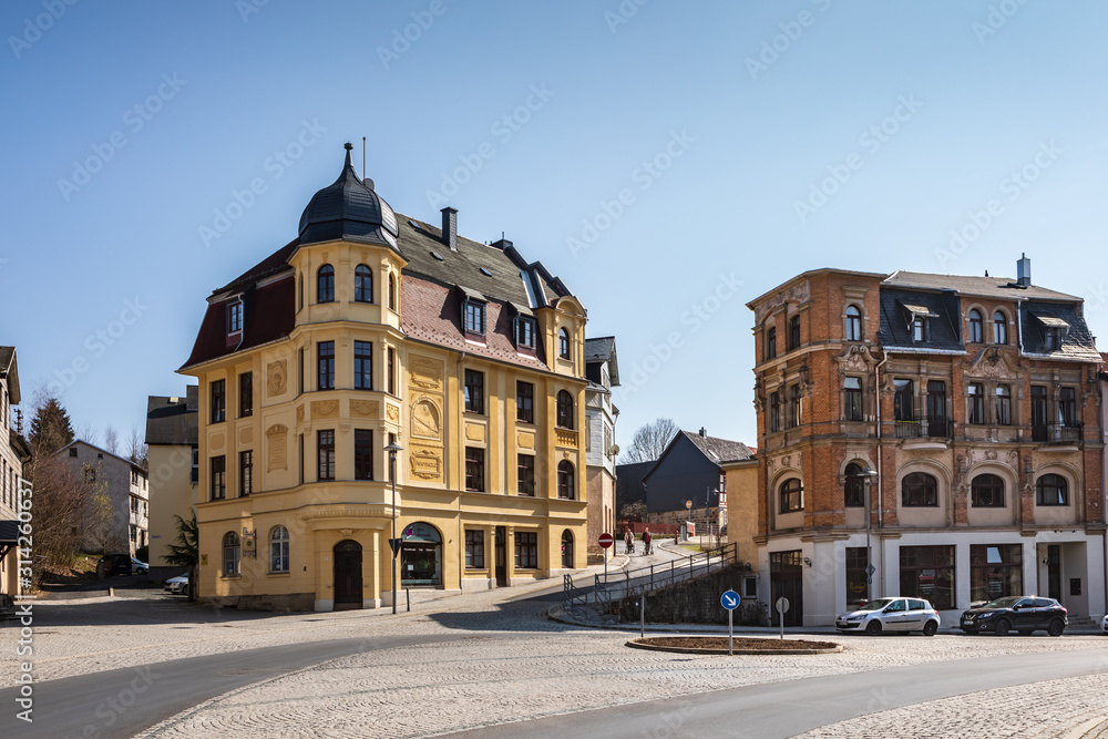 Streets of Sonneberg town