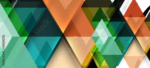 Modern mosaic triangle template background, great design for any purposes. Abstract geometric graphic design triangle pattern. Geometric line pattern.