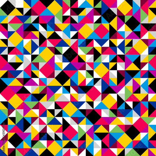 Geometric mosaic vector sea...