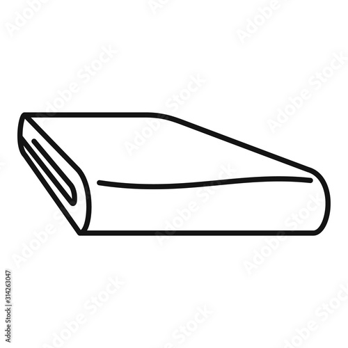 Winter blanket icon. Outline winter blanket vector icon for web design isolated on white background