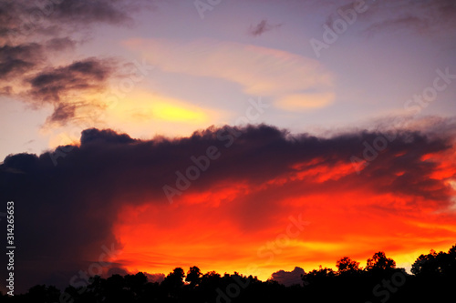 Beautiful sky during sunset © taffpixture