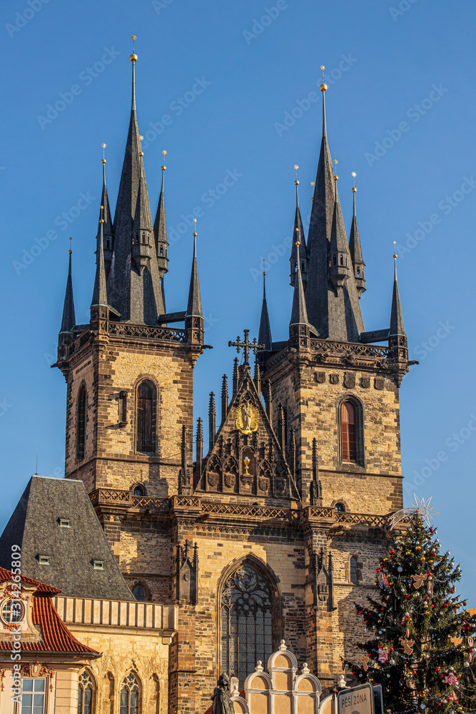 Church of our lady before týn in Prague day time