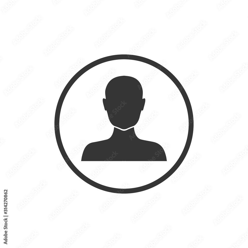 Avatar Flat Style Vector Icon. User Sign Icon. Human Avatar Black Icon Vector Avatar Flat Style Vector Icon. User Sign Icon. Human Avatar Black Icon Vector