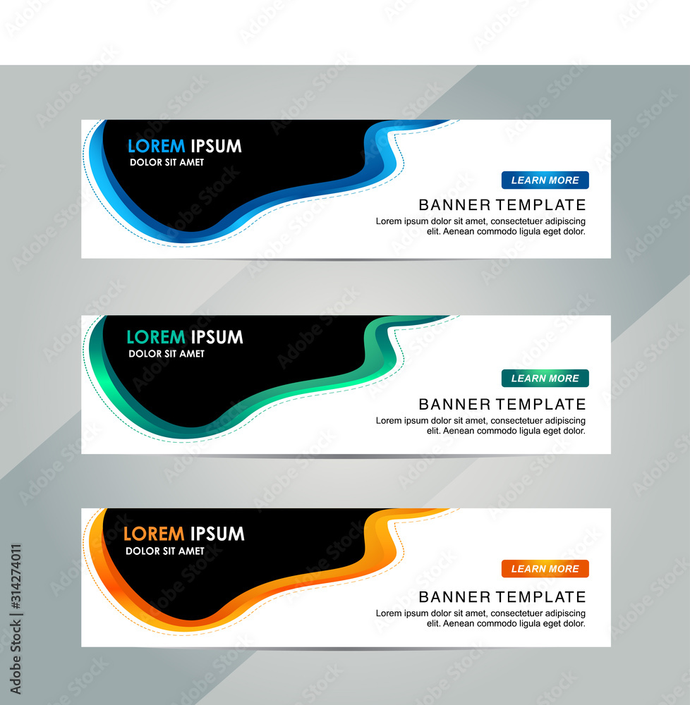 Creative Abstract Web banner design background or header Templates Creative Abstract Web banner design background or header Templates