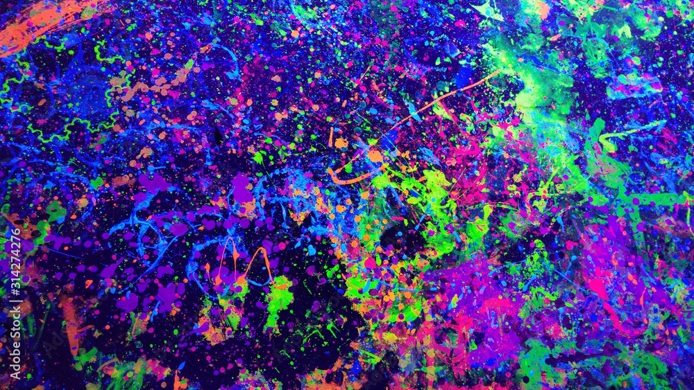 abstract black light painting abstract black light painting