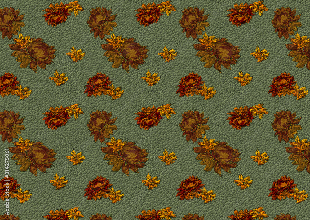 3d flowers and leaf embroidery pattern 3d flowers and leaf embroidery pattern