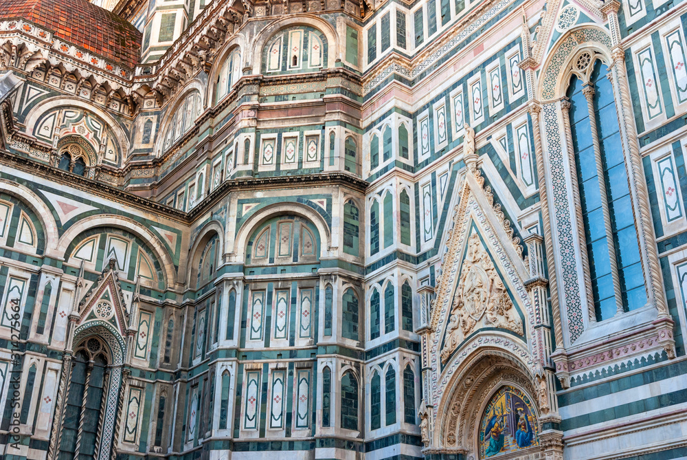 Beautiful renaissance cathedral Santa Maria del Fiore in Florence.