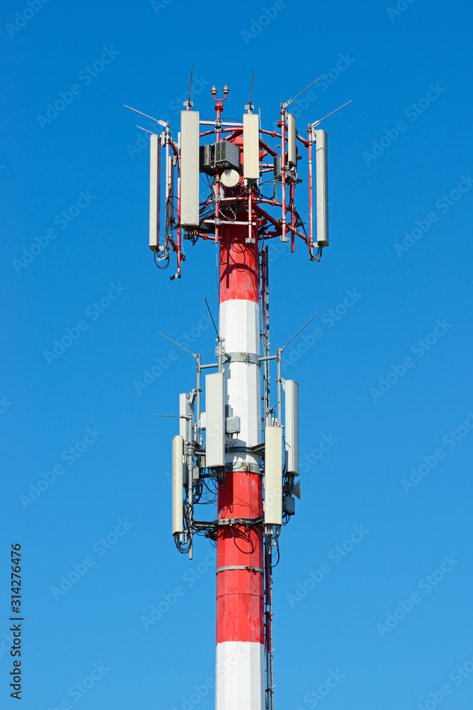 Mobile Phone Transmitter Mast, Communications Tower Mobile Phone Transmitter Mast, Communications Tower